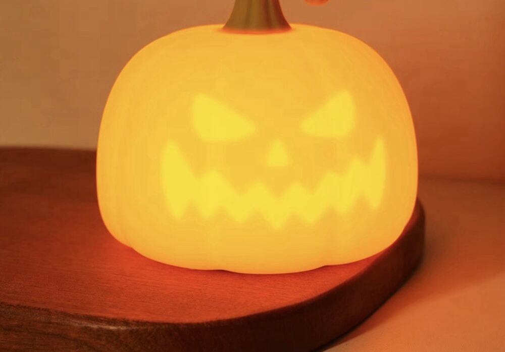 2 pack led silicone jack o lantern Rechargeable